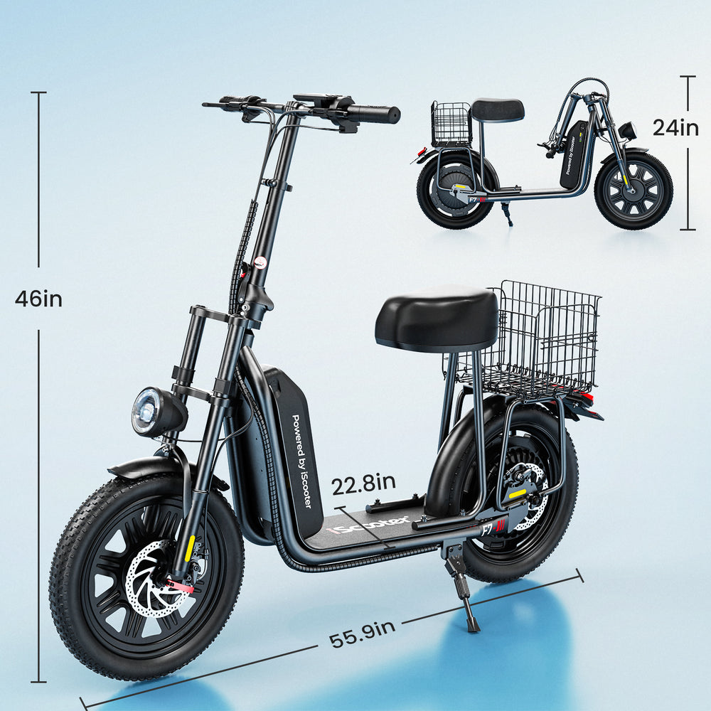 Elektrický skúter iScooter F7 1000W so sedadlom